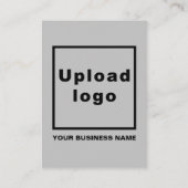 Zakelijk merk op grijze platte plaats kaart plaatskaartje (Achterkant)