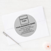 Zakelijk merk op grijze Sticker (Envelop)