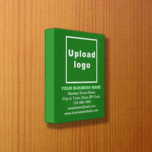 Zakelijk merk op groene canvasprint canvas afdruk