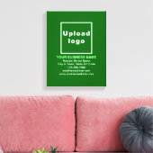 Zakelijk merk op groene canvasprint canvas afdruk (Insitu (Woonkamer))