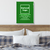 Zakelijk merk op groene canvasprint canvas afdruk (Insitu (Slaapkamer))