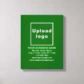 Zakelijk merk op groene canvasprint canvas afdruk (Voorkant)