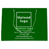 Zakelijk merk op Groene Grote Grootte Gift Bag Groot Cadeauzakje (Voorkant)