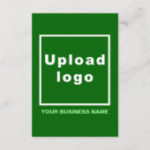 Zakelijk merk op groene platte kaart (Achterkant)
