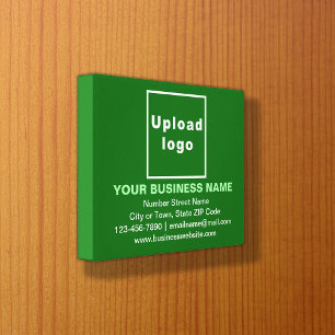 Zakelijk Merk op Groene Rechthoekige Canvasprint Canvas Afdruk