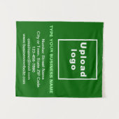 Zakelijk Merk op Groene Tapestry Wandkleed (Voorkant (horizontaal))