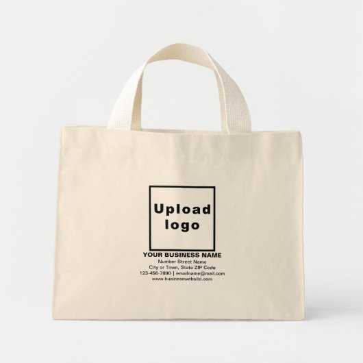 Zakelijk merk op kleine Canvas tas (Voorkant)