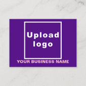 Zakelijk merk op kleine Paarse rechthoekige Kaart Visitekaartje (Achterkant)