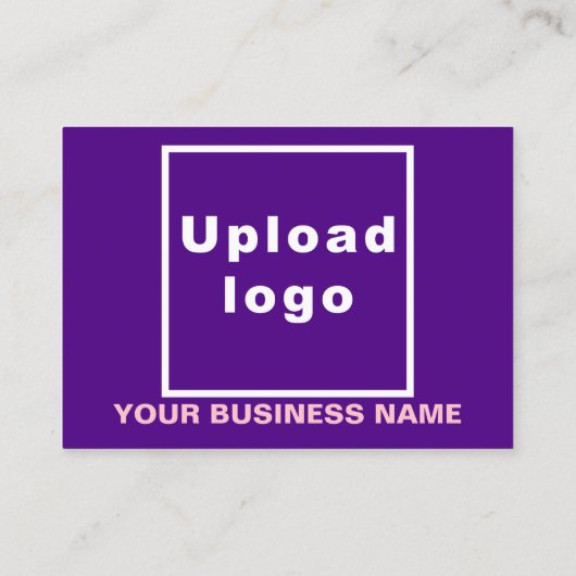 Zakelijk merk op kleine Paarse rechthoekige Kaart Visitekaartje (Achterkant)