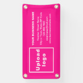 Zakelijk merk op kleine roze banner (Verticaal)