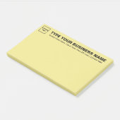 Zakelijk Merk op Kop van Geel Groot Post-it® Notes (Schuin)