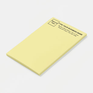 Zakelijk Merk op Kop van Geel Lang Post-it® Notes