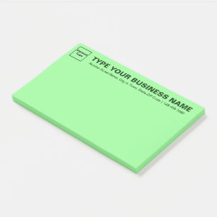 Zakelijk Merk op Kop van Licht Groen Groot Post-it® Notes
