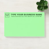 Zakelijk Merk op Kop van Lichtgroen Groot Post-it® Notes (Kantoor)