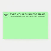 Zakelijk Merk op Kop van Lichtgroen Groot Post-it® Notes (Voorkant)