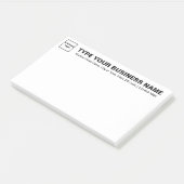 Zakelijk merk op kop van White Large Post-it® Notes (Schuin)