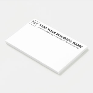 Zakelijk merk op kop van White Large Post-it® Notes