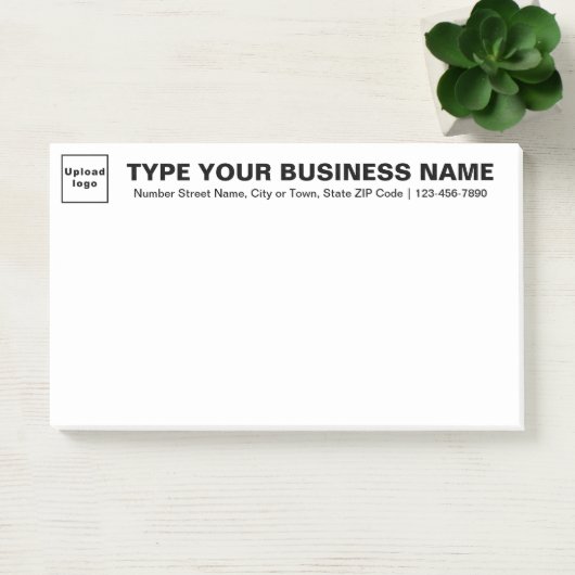 Zakelijk merk op kop van White Large Post-it® Notes (Kantoor)