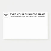 Zakelijk merk op kop van White Large Post-it® Notes (Voorkant)
