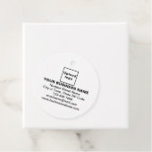 Zakelijk merk op Label witte cirkel (In situ)