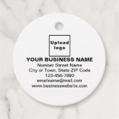 Zakelijk merk op Label witte cirkel (Voorkant)