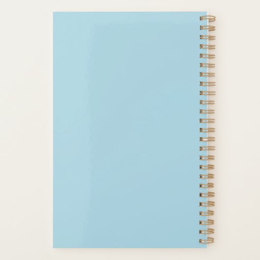 Zakelijk merk op Lichtblauw Hoesje van Planner (Achterkant)