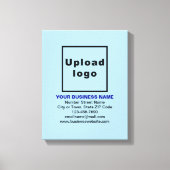 Zakelijk merk op lichtblauwe canvas afdrukken (Voorkant)