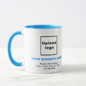Zakelijk merk op lichtblauwe combo Mok (Links)