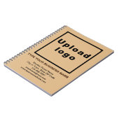 Zakelijk merk op lichtbruin Notitieboek (Linkerzijde)