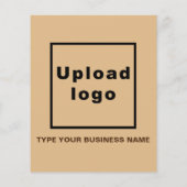 Zakelijk merk op lichtbruin papier blad (Achterkant)