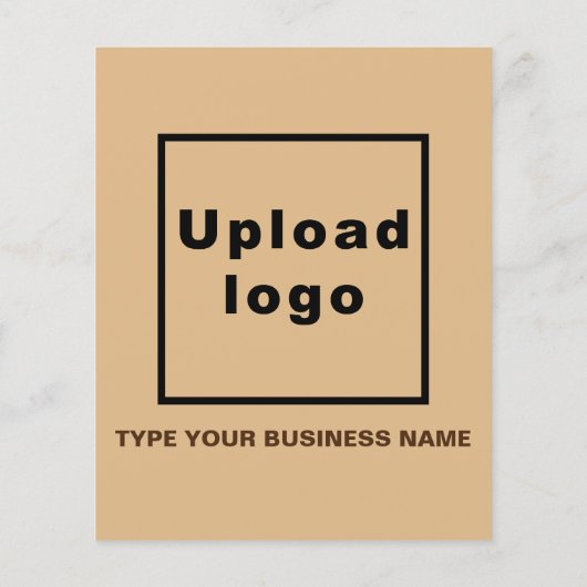 Zakelijk merk op lichtbruin papier blad (Achterkant)