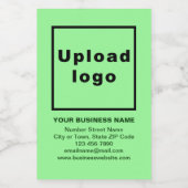 Zakelijk merk op lichte, groene kleine grootte wijn etiket (Enkel label)