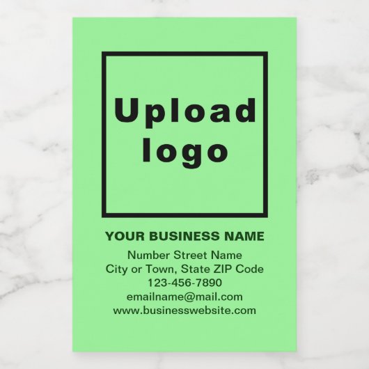 Zakelijk merk op lichte, groene kleine grootte wijn etiket (Enkel label)