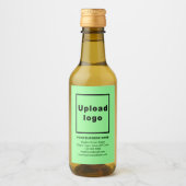 Zakelijk merk op lichte, groene kleine grootte wijn etiket (Voorkant)