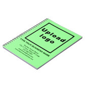Zakelijk merk op lichtgroen Notitieboek (Linkerzijde)