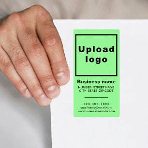 Zakelijk Merk op Lichtgroen Portret Verzending Etiket