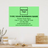Zakelijk merk op lichtgroen Poster (Keuken)