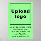 Zakelijk merk op lichtgroen Poster (Voorkant)