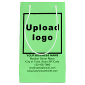 Zakelijk merk op Lichtgroene kleine grootte gesche Klein Cadeauzakje (Voorkant)