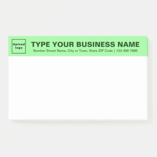 Zakelijk merk op Lichtgroene kop van groot Post-it® Notes (Voorkant)