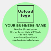 Zakelijk merk op lichtgroene Sticker (Voorkant)