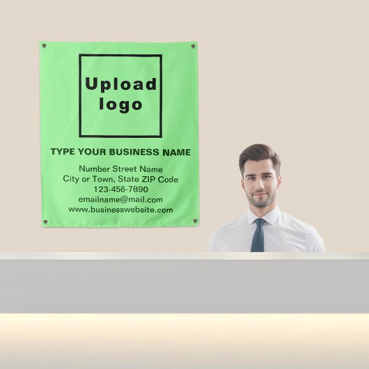 Zakelijk merk op lichtgroene wandtapijt wandkleed