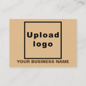Zakelijk merk op Light Brown Calling Card Contactkaartje (Achterkant)