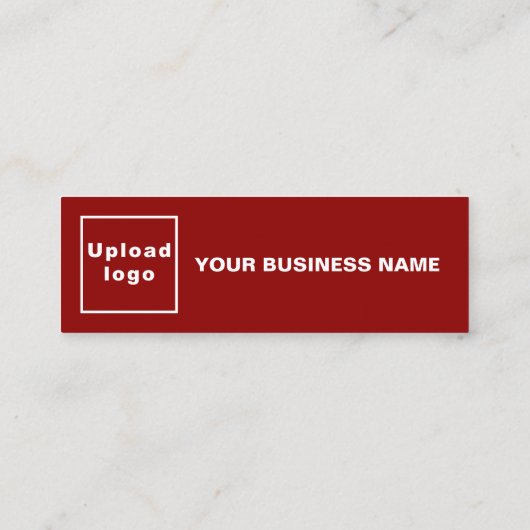 Zakelijk merk op Mini Size Red Kaart Mini Visitekaartje (Achterkant)