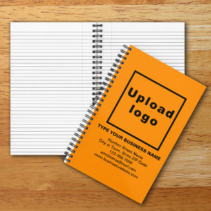 Zakelijk merk op Oranje kleurenspiraal Notitieboek