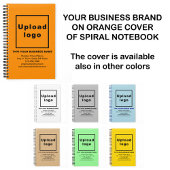 Zakelijk merk op Oranje kleurenspiraal Notitieboek