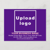 Zakelijk Merk op Paarse Briefkaart (Voorkant)