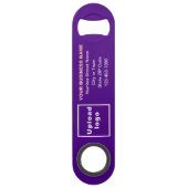 Zakelijk merk op Paarse flesopener Speed Flessenopener (Voorkant)