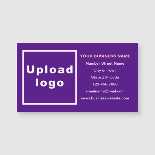 Zakelijk merk op Paarse magnetische Kaart (Voorkant)