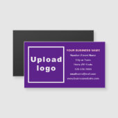 Zakelijk merk op Paarse magnetische Kaart (Voorkant / Achterkant)